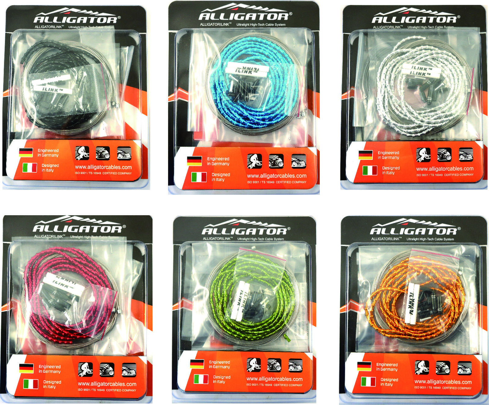 7 Color Mini Alligator I-Link 4MM Bike Shift Cable Set 31 strand Superior Shine