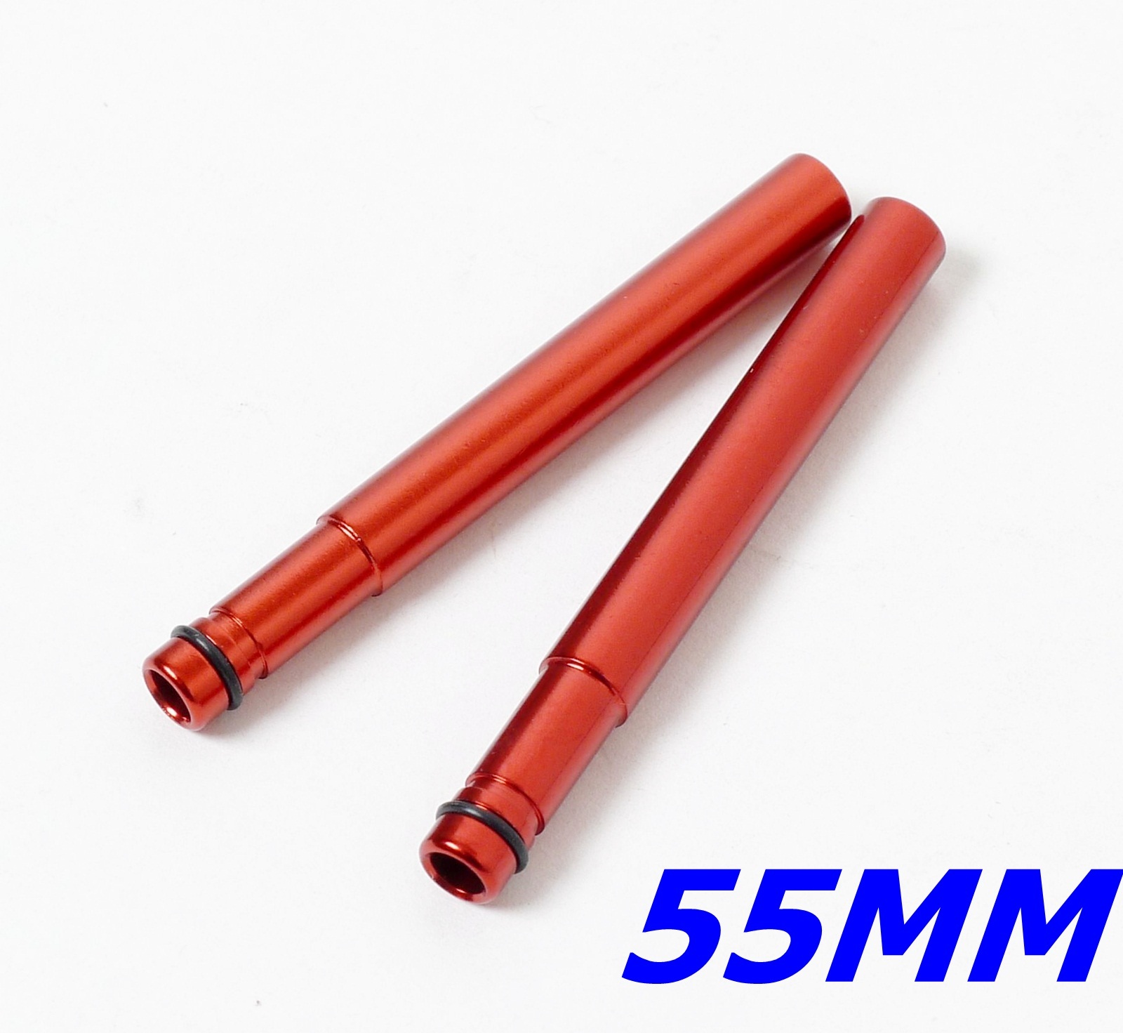 mr-ride 7075 CNC Presta Valve extenders 55mm Anodized Red 2pc