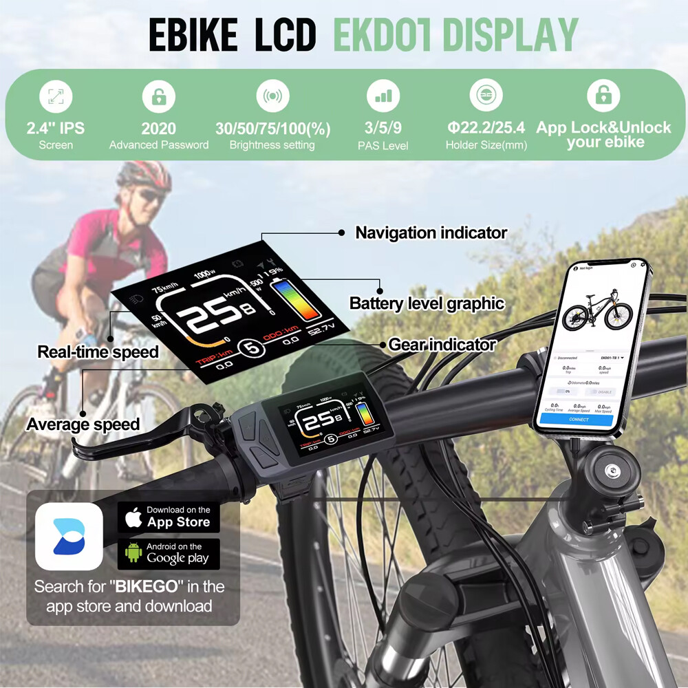 48V750W Bafang Mid Drive Motor Kit 68-73mm Ebike Conversion Kit + EKD01 Display