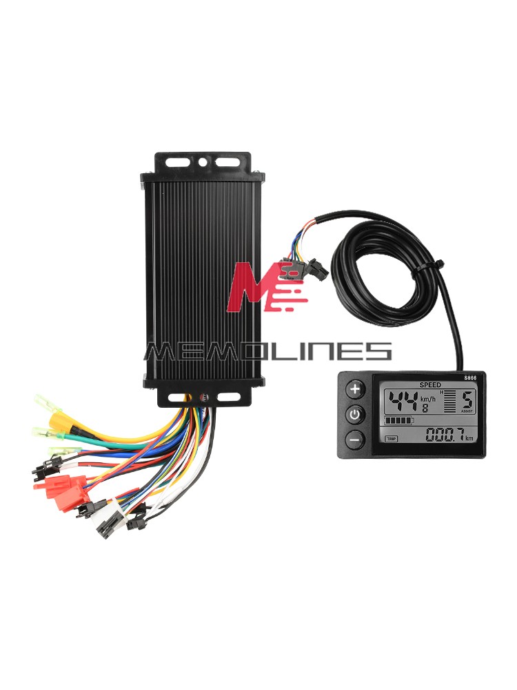 36V 48V 64V 40A 30A 20A Brushless Motor Controller E-Bike S866 LCD Display Meter