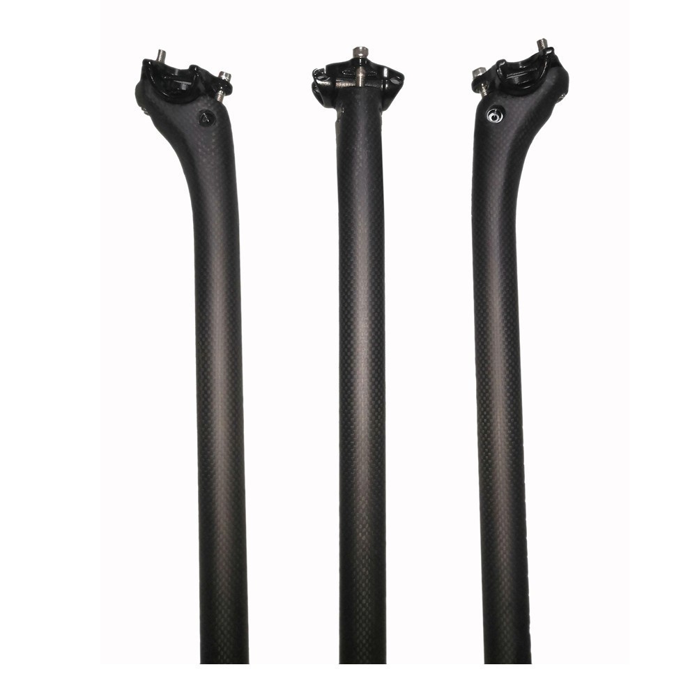 Carbon Fiber Bike Seatpost Setback MTB Road 25.4/27.2/30.8/31.6mm