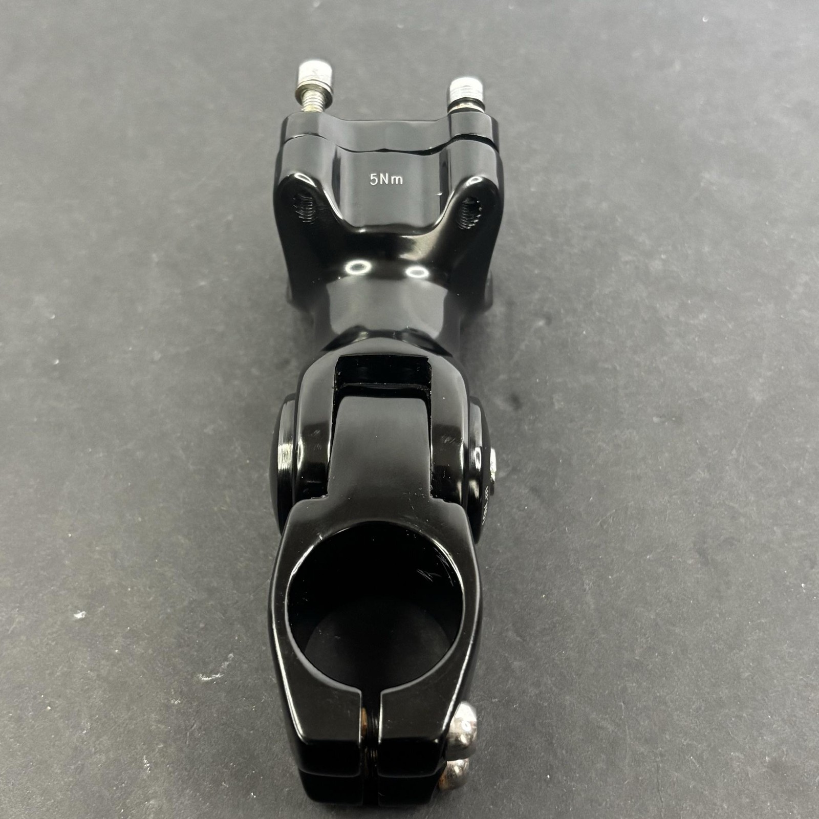 MTB Bike Stem Adjustable Angle Ahead Black Aluminum 4-Bolt Clamp For Parts