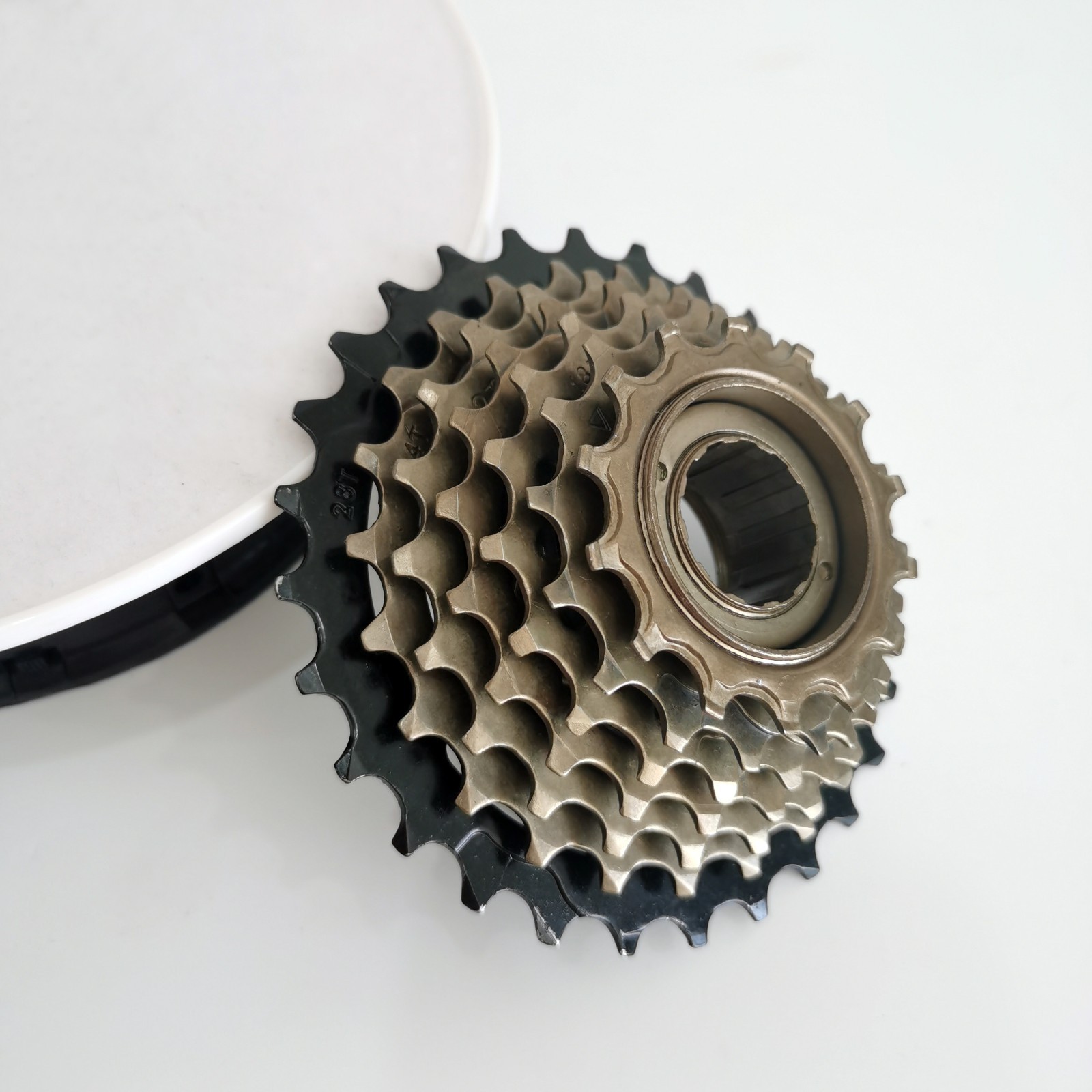 CDH 7 Speed Bike Freewheel 14-28T Threaded Bicycle Cassettes Cogs Gear Sprocket