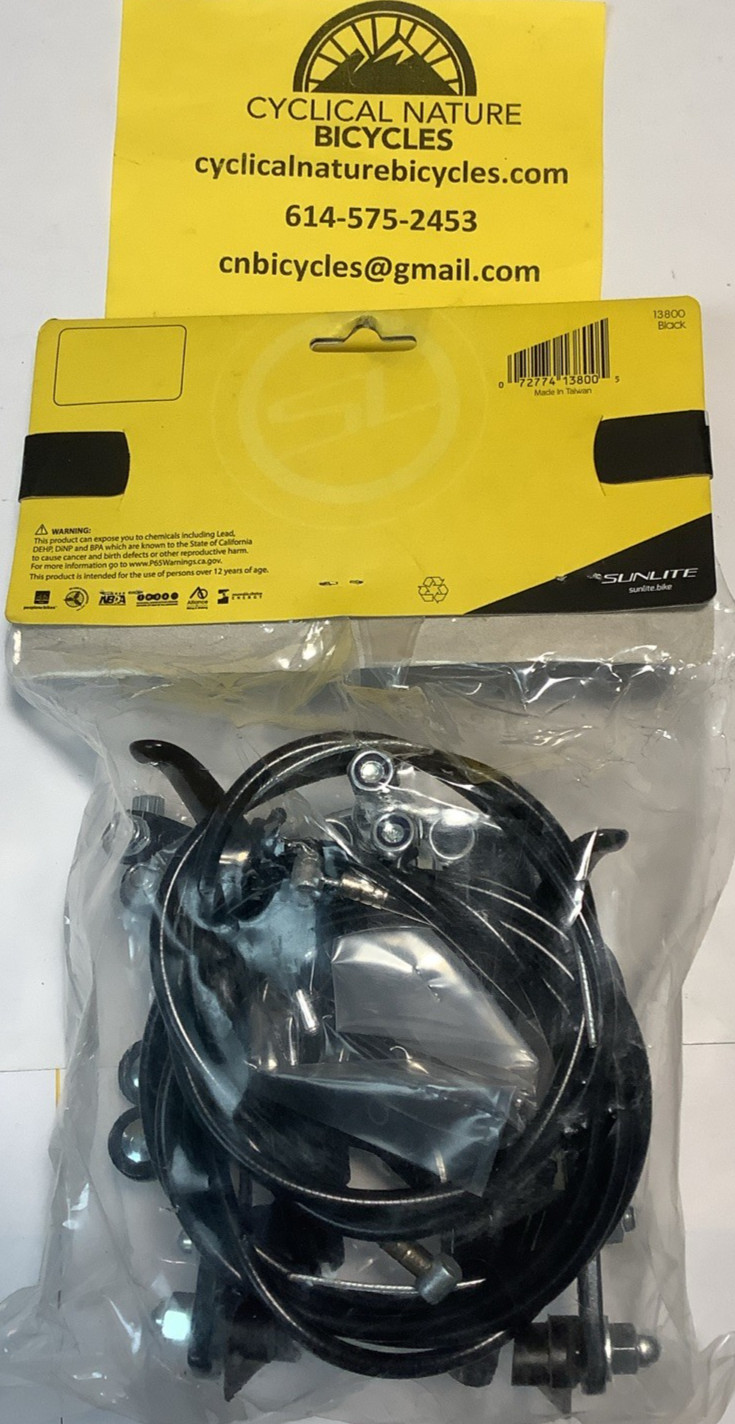 Sunlite MX Side Pull Bike brake Set, 13800 Black 69-96mm Reach, new in original