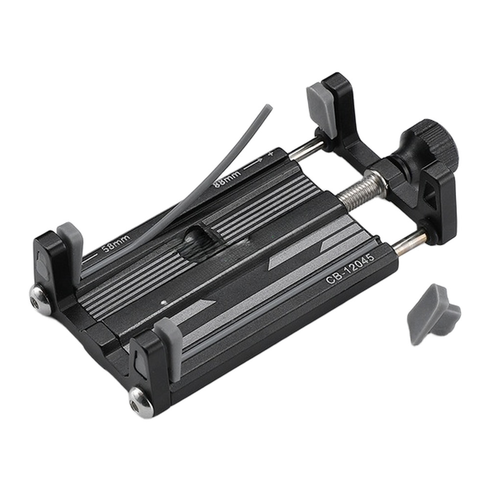 Motorcycle Handlebar Phone Holder Aluminum Alloy 4-Claw Lock 58-88mm Width