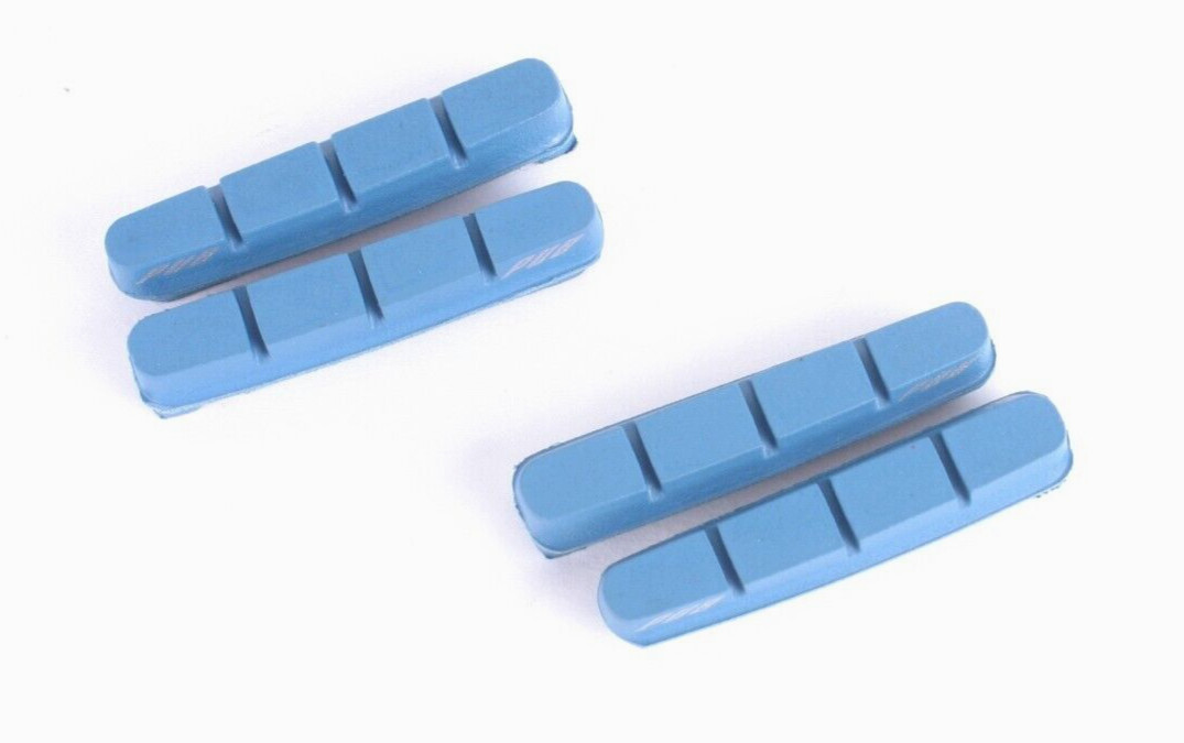 NEW Set of 4 Brake Pads for Carbon Rims BLUE for Shimano / SRAM Rim Calipers Pub