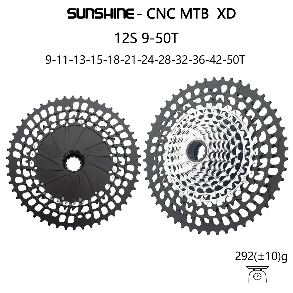 SUNSHINE 12 Speed MTB Bike Ultralight Cassette 9-51T Freewheel for XD freehub