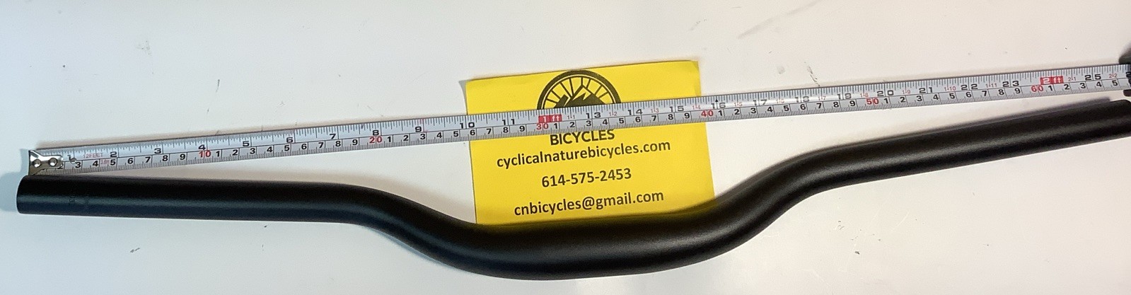 Kalloy HB664316 640mm 31.8mm clamp 35mm rise 5° sweep Bicycle Handlebars, black