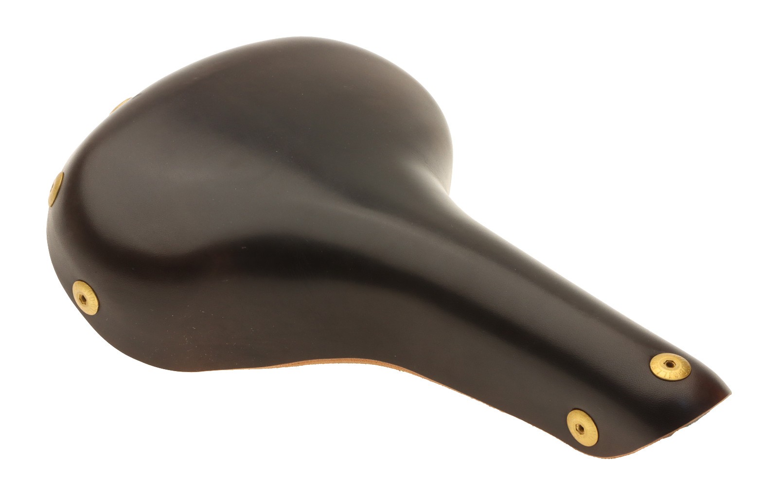 Gilles Berthoud Mente Saddle Steel Rails Hard Leather Cover Black NEW NOS NIB