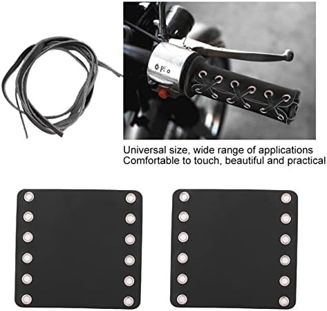 Motorcycle Leather Handlebar Hand Grip Covers, Strong and, Comfortable Touch, Fi