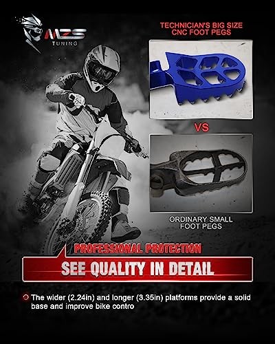 Dirt Bike Foot Pegs, CNC YZ 65/85/125/250/250F/250X/426F/450F, WR 250F/450F