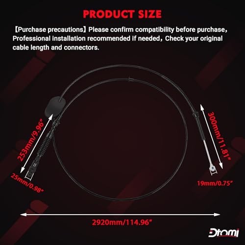 Automatic Transmission Gear Shift Cable, Gear Shifter Cable Compatible with