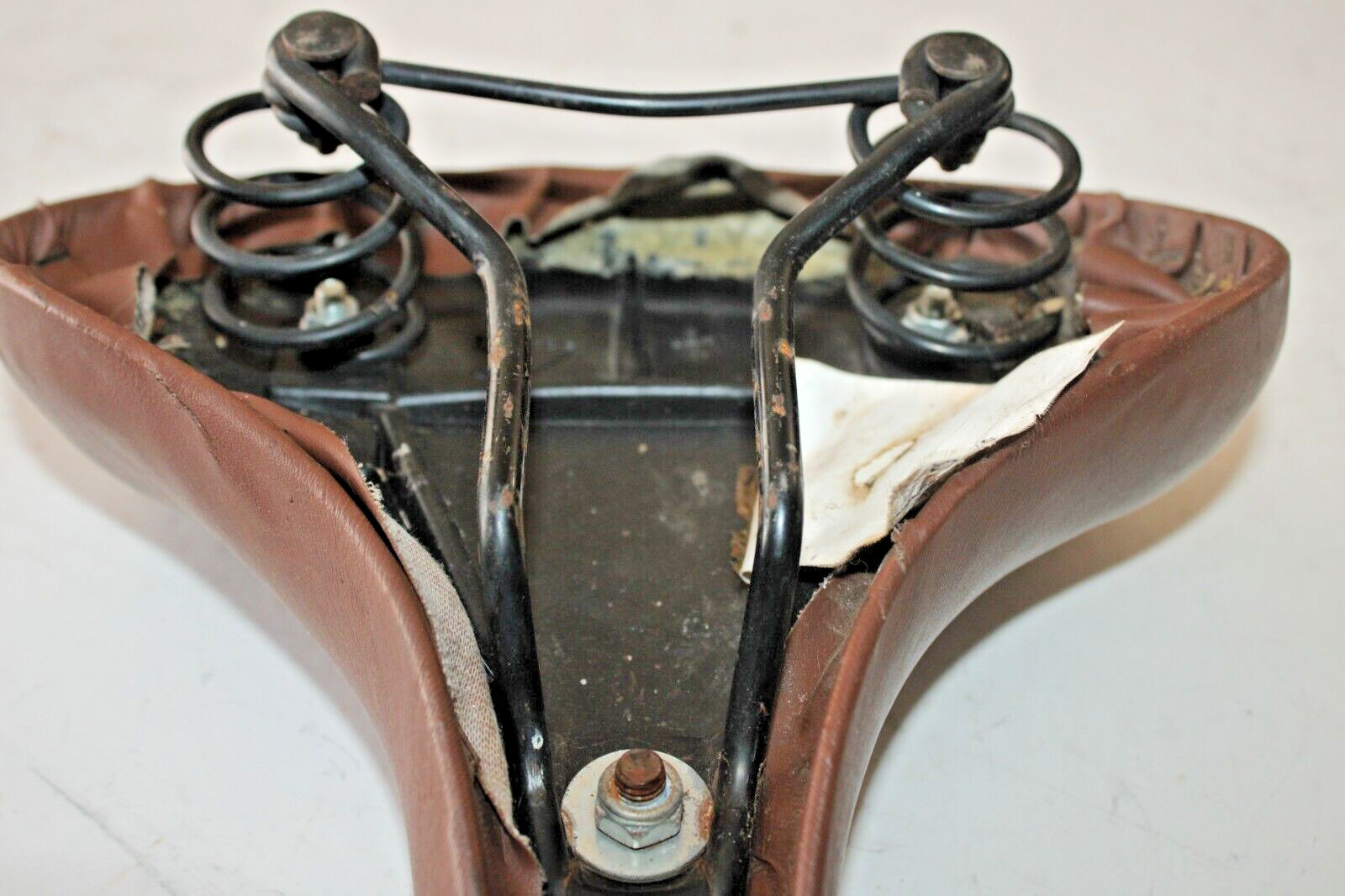 Vintage Ridashiye Bike Saddle 260/240mm Brown 638g Comfort Hybrid Fast Shipper