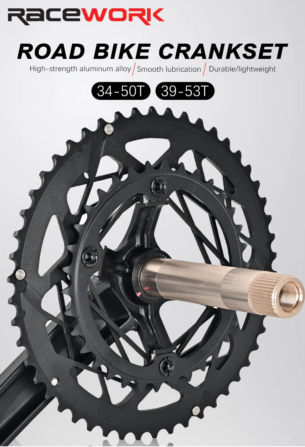 170mm Road Bike Crank Arm 10-12S 110BCD 50-34T 53-39TDouble Sprocket with BB