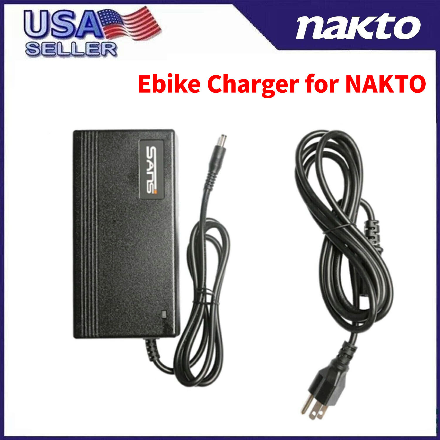 Ebike Charger for 36/48V NAKTO Electric Bike Lithium li-on Battery