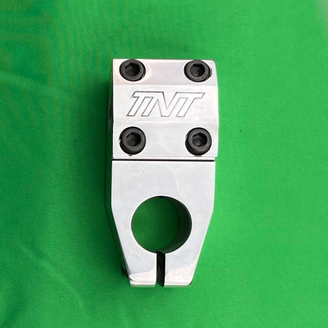 1998 TNT PRO XL THREADLESS BMX STEM 1-1/8 POLISHED SILVER