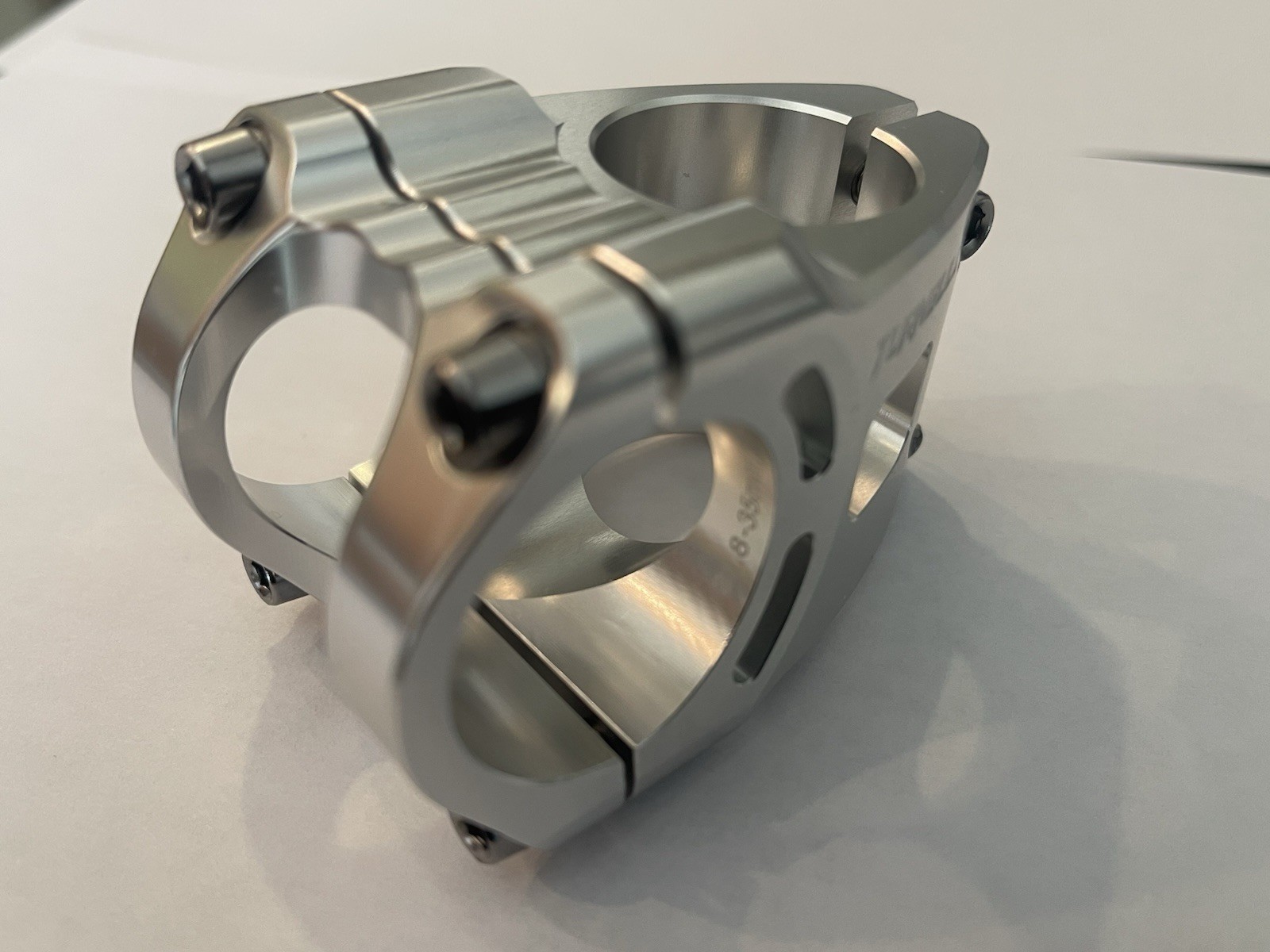 Turnbull CNC’d Billet MTB Stem 31.8MM/35MM 0° Silver Heavy Duty