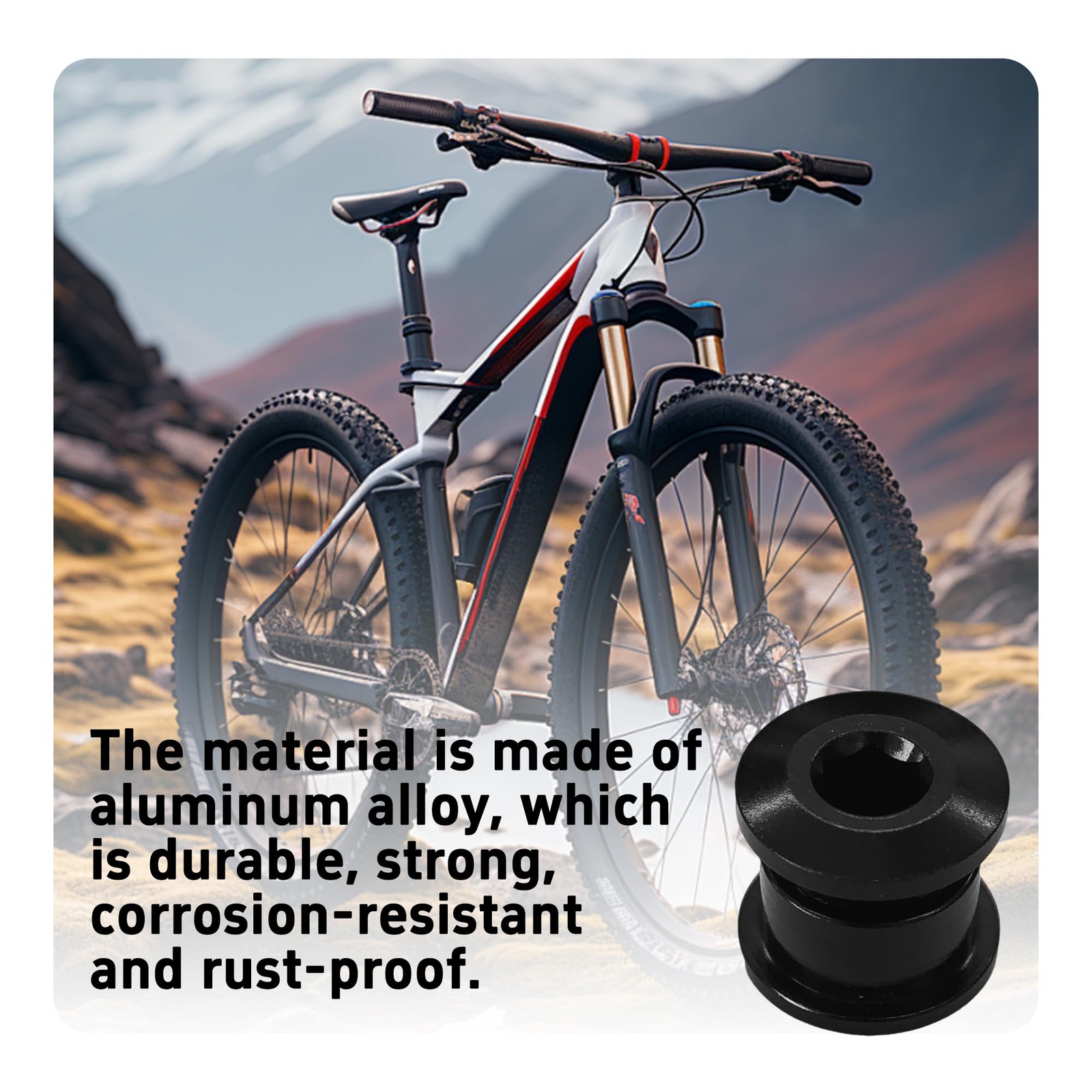 5PCS M8 Chainring Bolts, 7075 Aluminum Alloy Bike Crankset Screws, Single Cha…