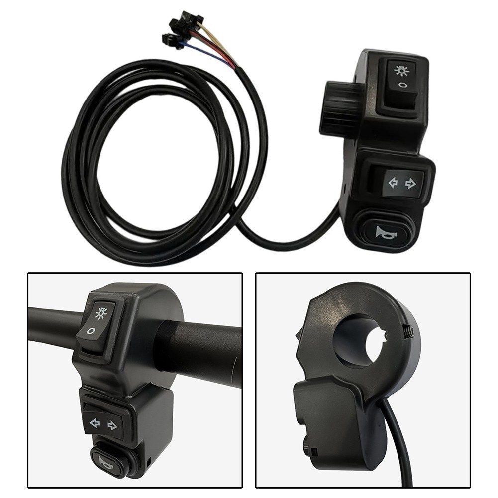 Ebikes Light Control Button with Turn Signal and For horn Functionality