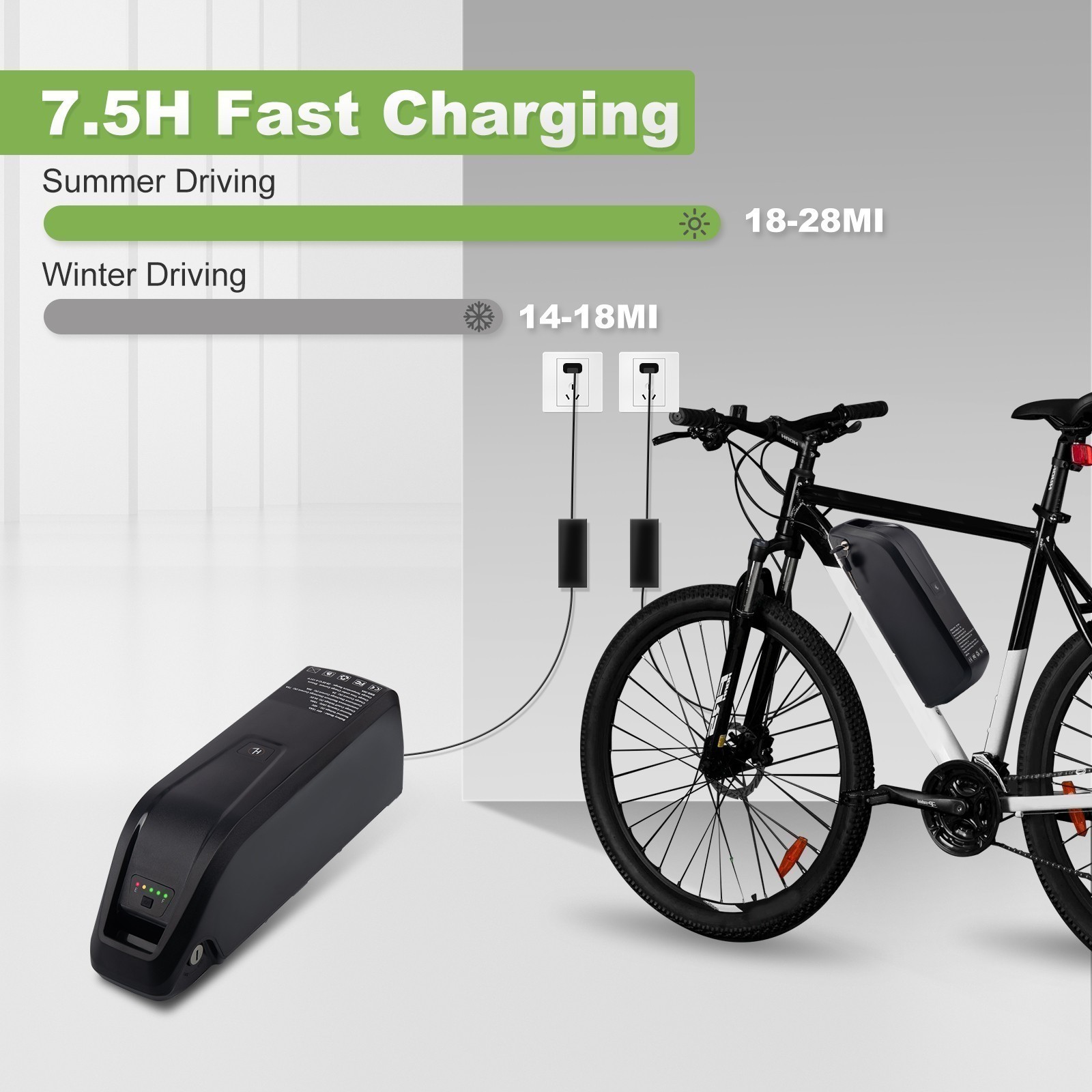 Electric Bicycle 48V 15Ah Hailong Lithium Ebike Battery F o 0-1000W 4Pin/5Pin.