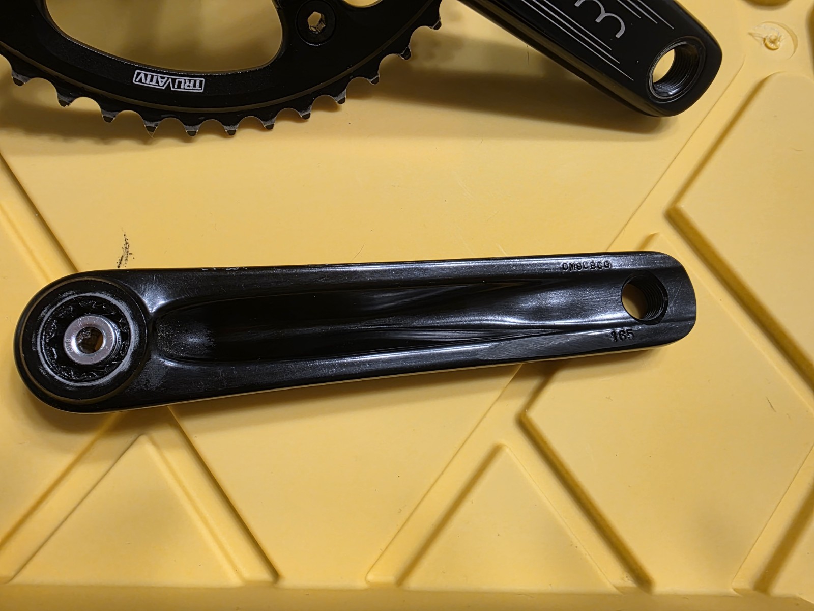 Sram Omnium Crankset 165mm, Track, Fixed Gear, Bike, 144 BCD, Black