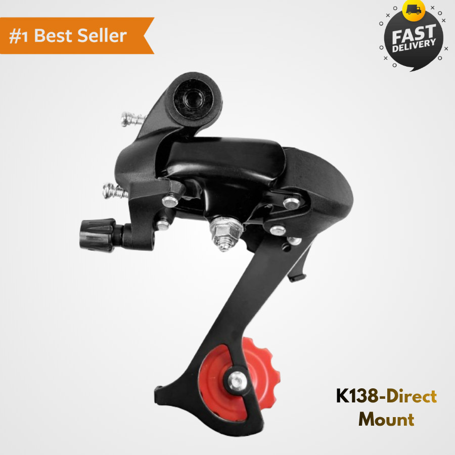 6/7 Speed Rear Derailleur – Direct/Hanger Mount Aluminum Alloy Bicycle Derail…