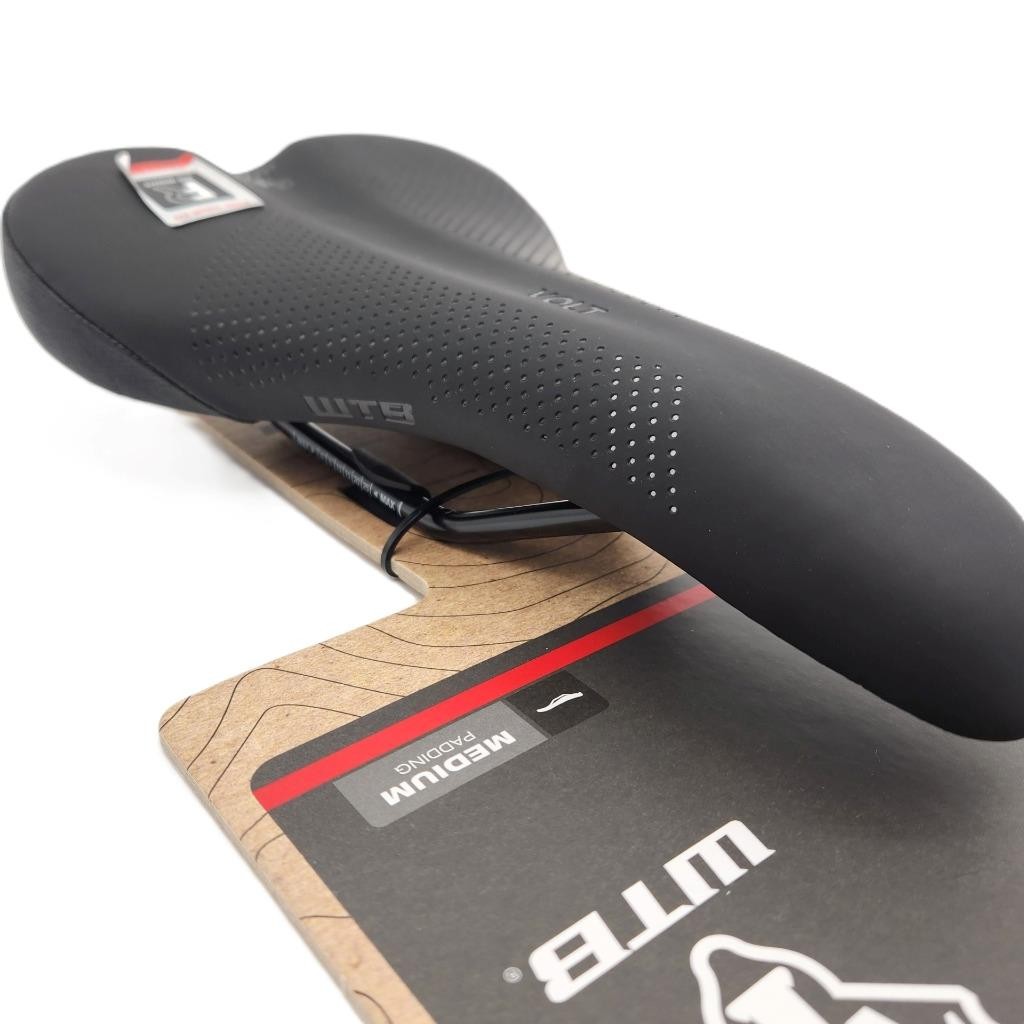 WTB Volt Wide Bicycle Saddle Unisex Seat – Steel Rails 150mm x 265mm Black