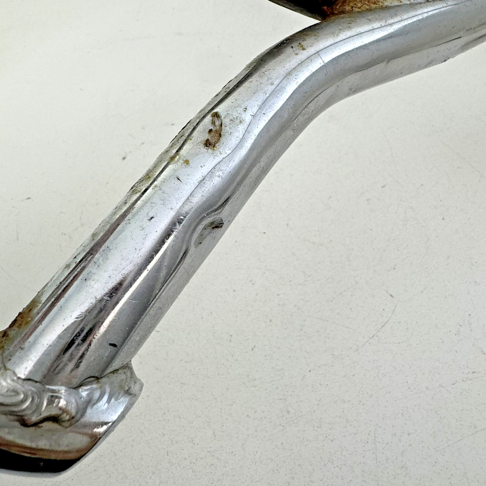 Vintage MX-52 BMX Handlebar Steel 22.2 Clamp Chrome Silver Old School B03