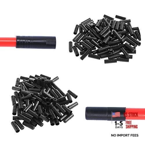 Saiper 200pcs Bike Derailleur Shift and Brake Wire Cable Housing Ferrule End