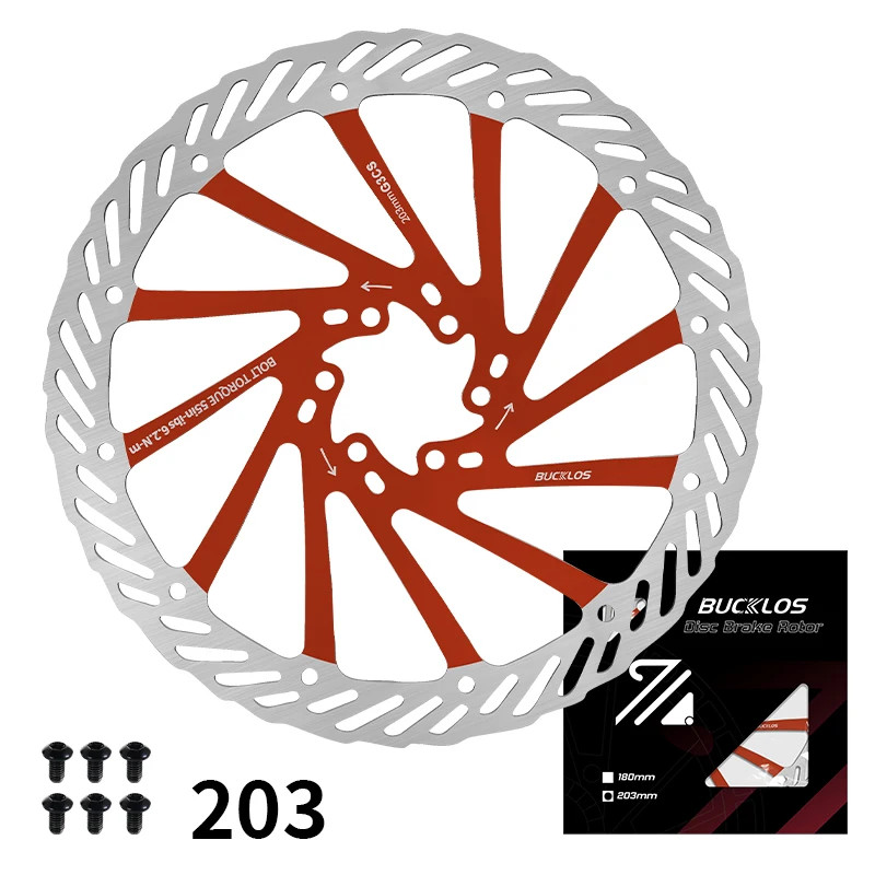 Bike Disc Brake Rotor 140Mm 160Mm 180Mm 203Mm Bicycle Hydraulic Brakes Rotor Hea