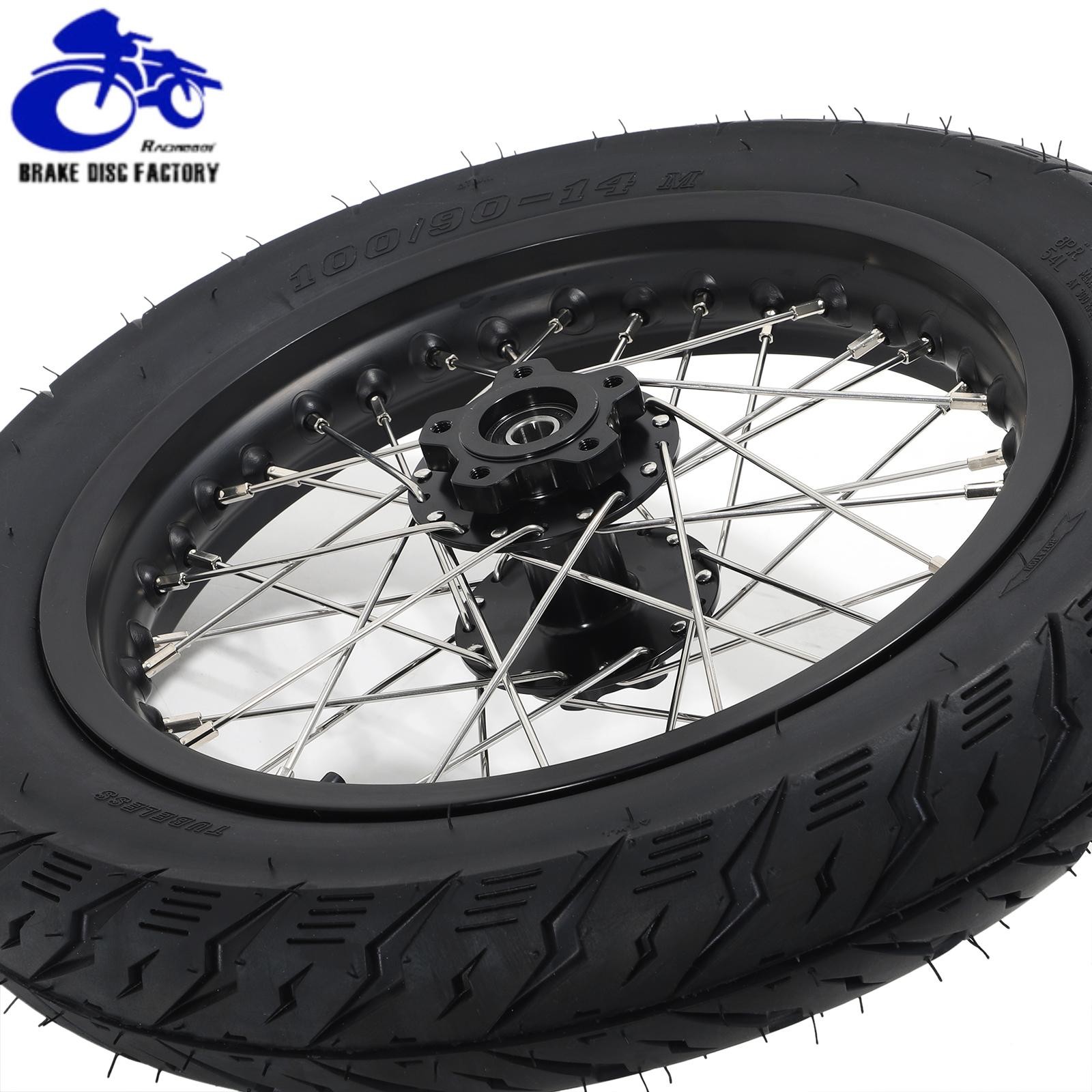 14×2.15 Spoke Front Rear Wheels Rims Hubs for Surron Light Bee X for Segway X260