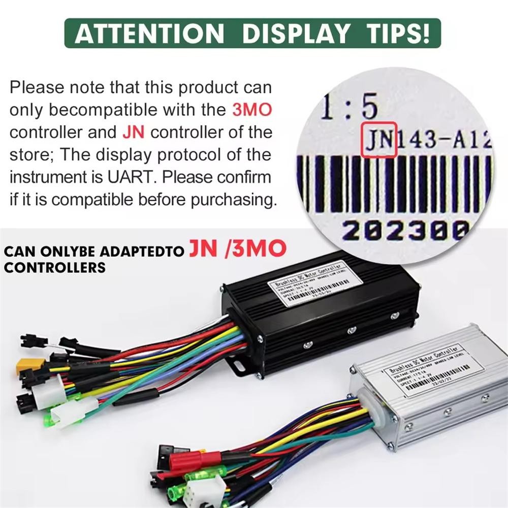 M5 LCD Display Panel Screen 24V 36V 48V 52V 60V 72V.Electric Bike Speed Meter