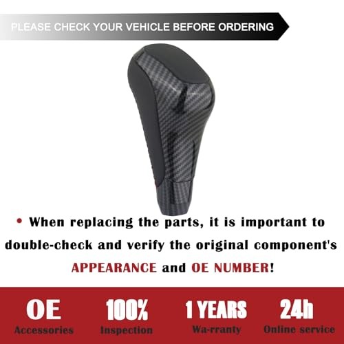 TQPONLY Automatic Gear Shift Knob Compatible with 2012-2023 Toyota Carbon Fiber