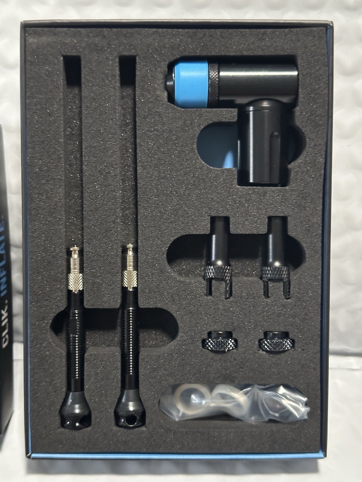 Clik Valve TUBELESS VALVE & PUMP HEAD KIT PREMIUM Edition 40mm Valve Long