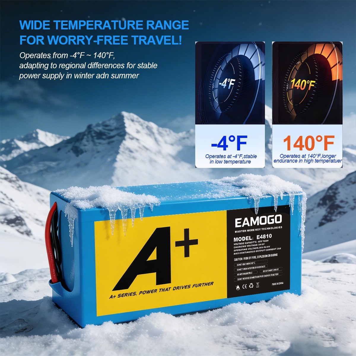 48V 10Ah Ternary Lithium Battery Pack – Reliable Power for Outdoor motor