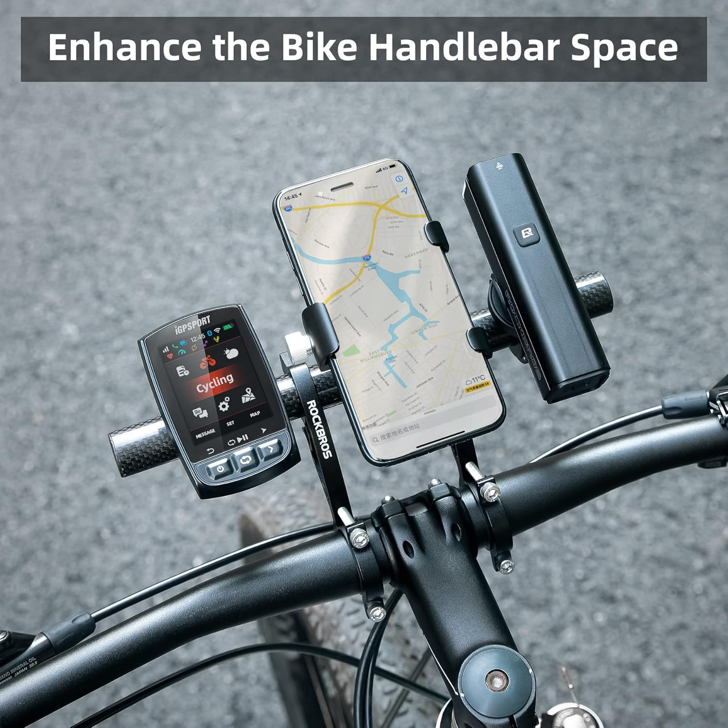 Bike Handlebar Extender Double Bike Handlebar Bracket Bicycle Handlebar Extensio