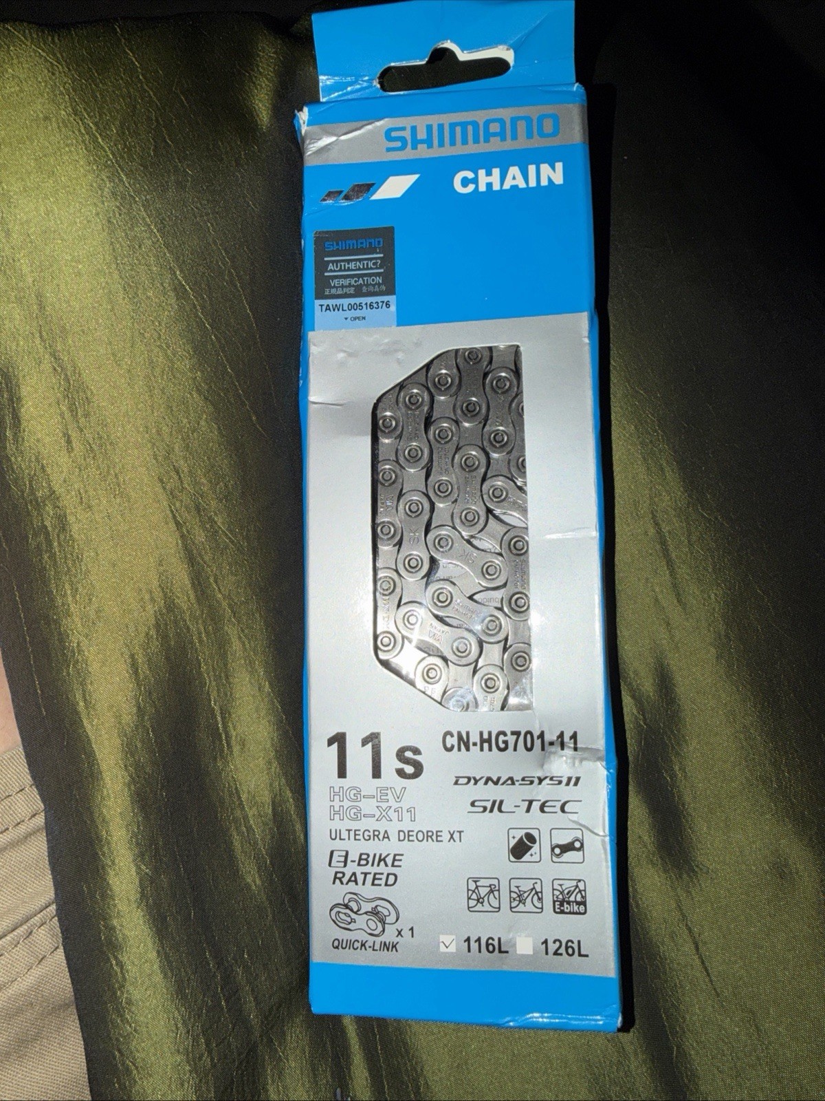 Genuine Shimano Chain E Bike Rated 11s HG-EV HG-X11 Ultegra CN-HG701-11 116L