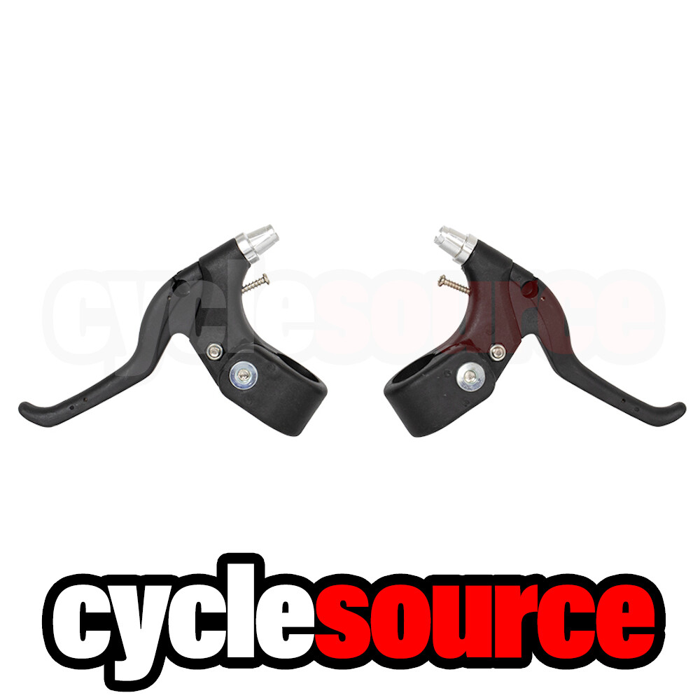 ENIX 2 Finger Plastic BMX Bike Bicycle Brake Lever Set Black BL425