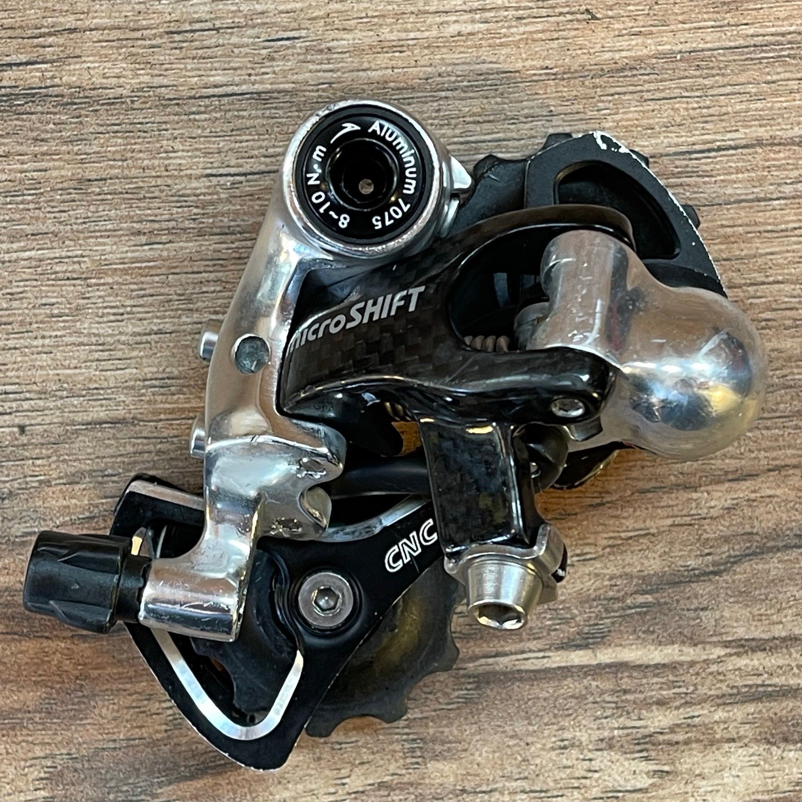 Microshift Carbon Linkage Short Cage Rear Road Derailleur