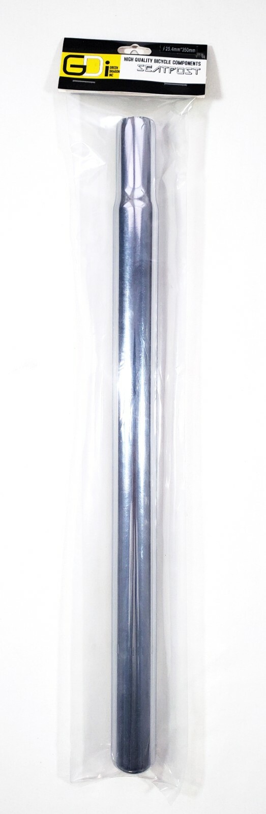 GDi Steel 25.4mm x 350mm Seatpost Silver / Chrome