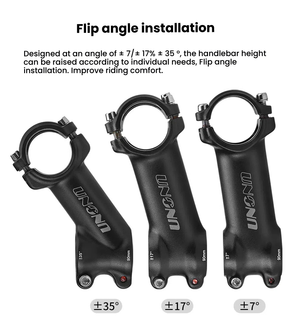 Ultralight Cycling Stem Aluminum Mountain Road Bicycle Stem 7°/17°/35° 60-130mm