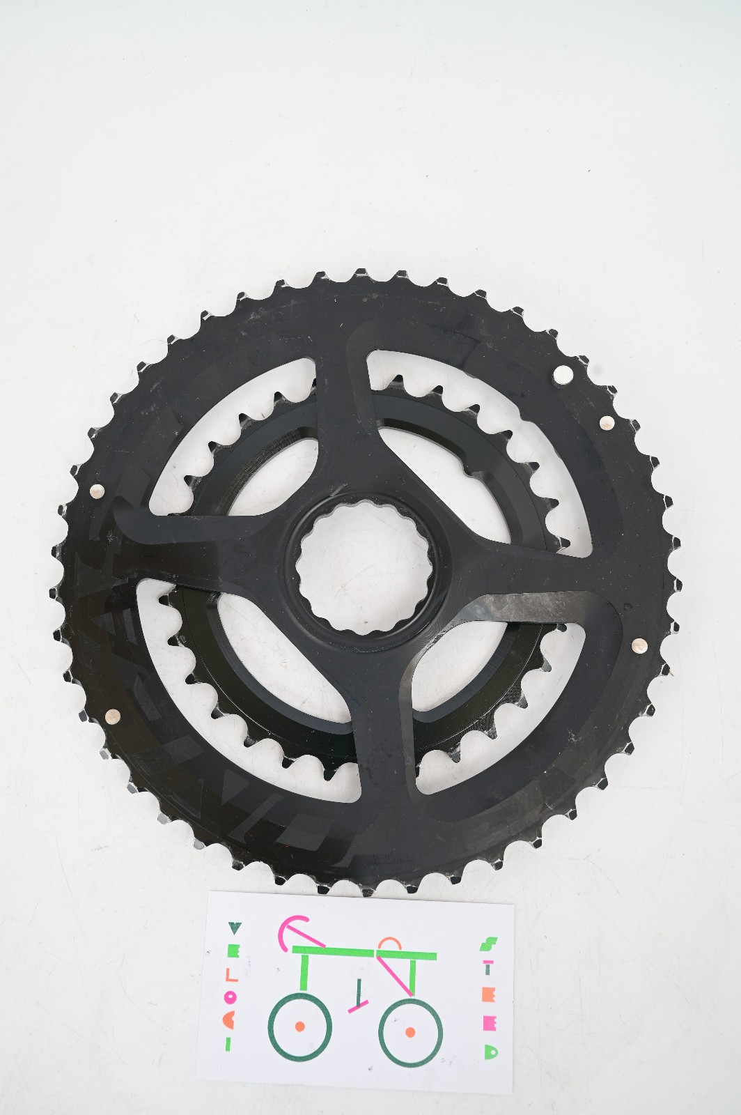 Easton EA90 2x Double Chainring Set 46/30t 11 Speed Black Road Gravel Bike CINCH