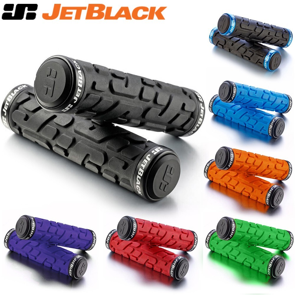 Jetblack Rivet Lock On Grips