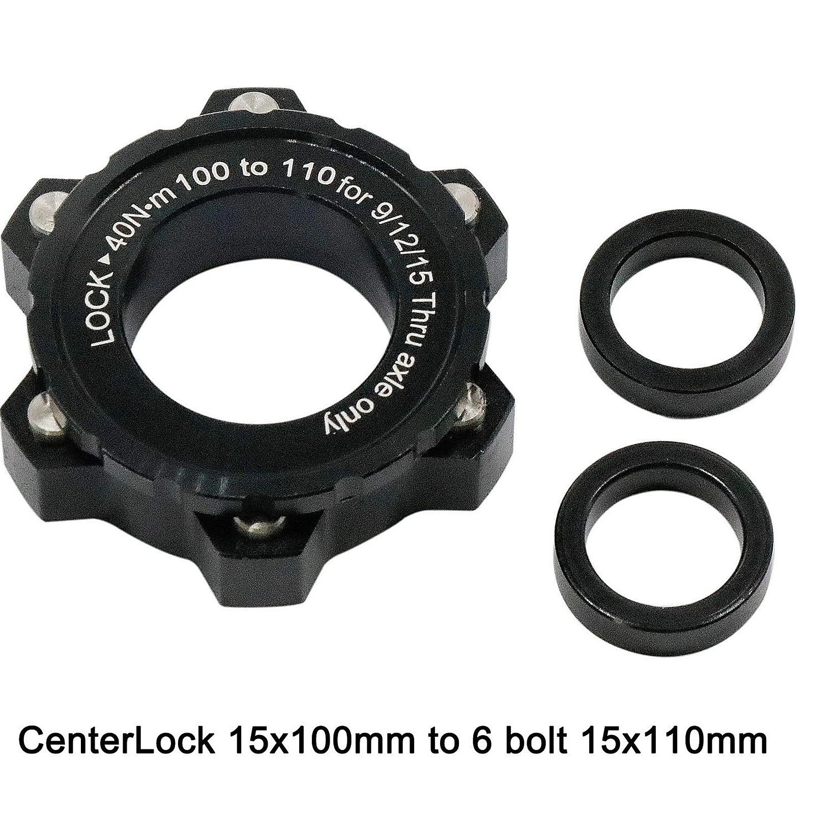Centerlock to 6 Bolt Brake Adapter Hub Conversion Compatible with Shimano MTB