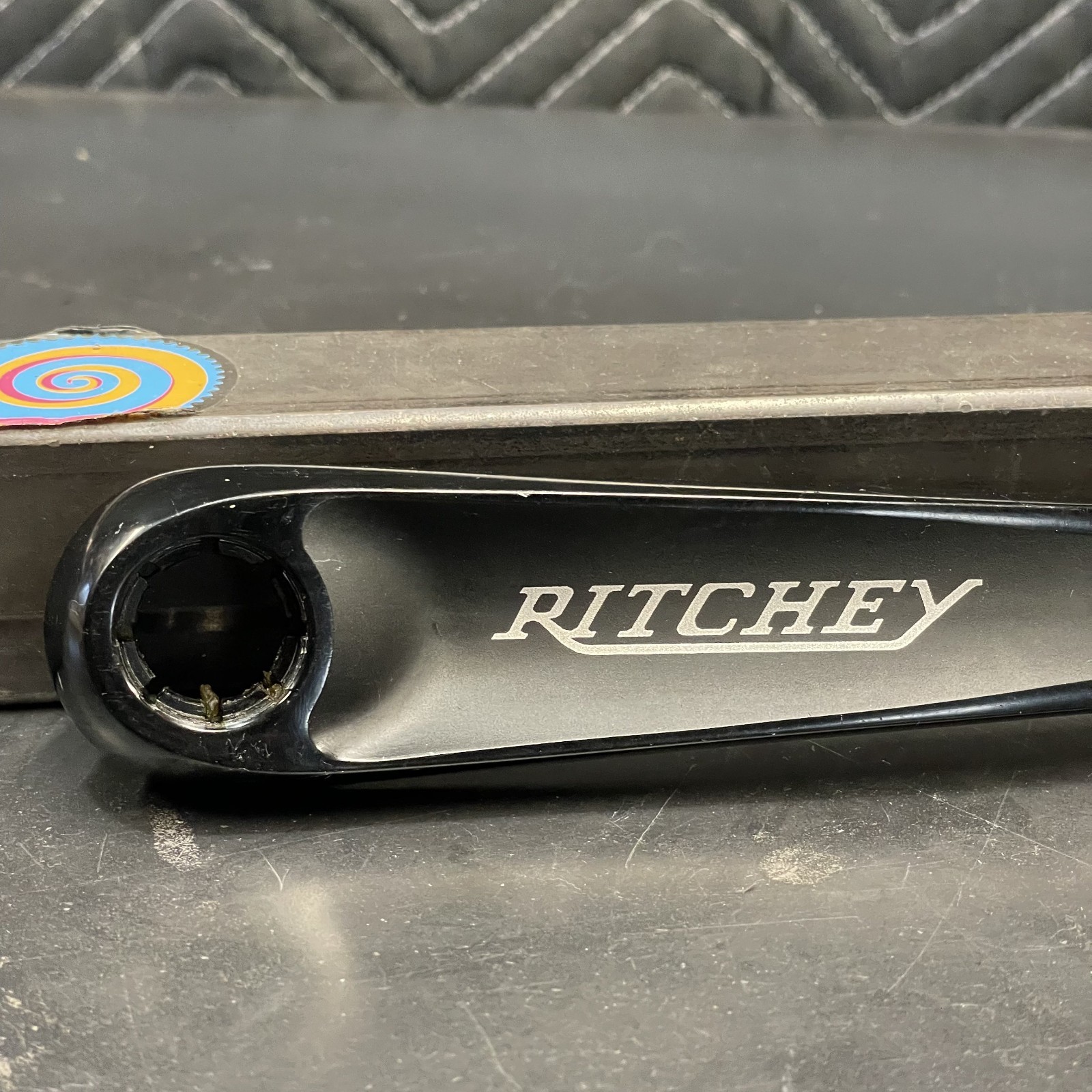Black Ritchey WCS Double Crankset – Octalink – 175mm – 130 BCD – Used