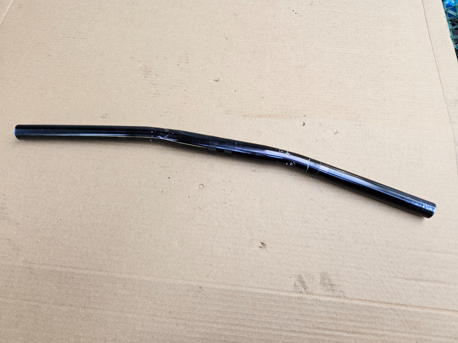 Vintage 80s Nitto Mountain Bike Flat Bars 58cm Wide x 25.4mm Black made in Japan