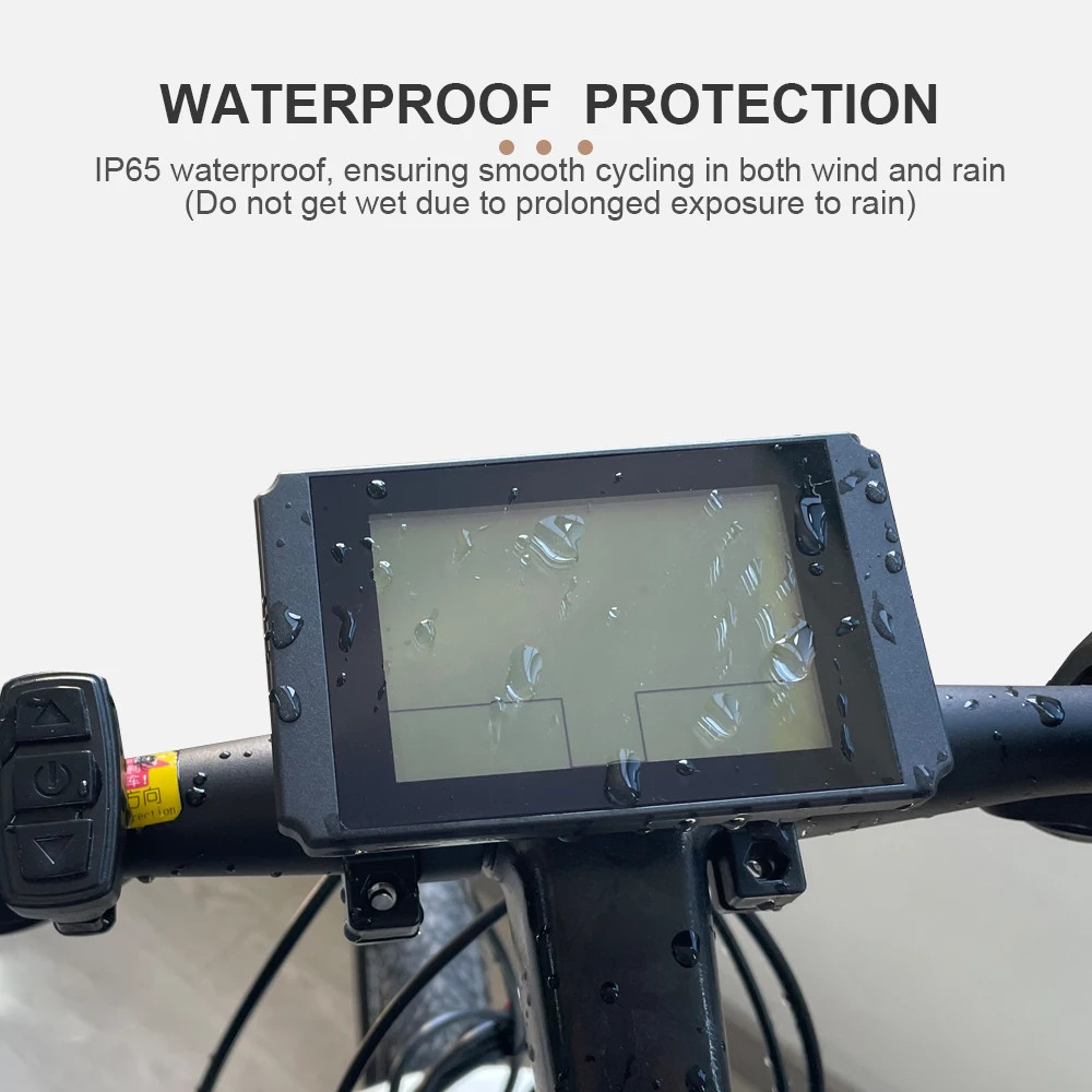 E-bike Display 24V/36V/48V LCD10H Ebike LCD SM/Waterproof Plug Display