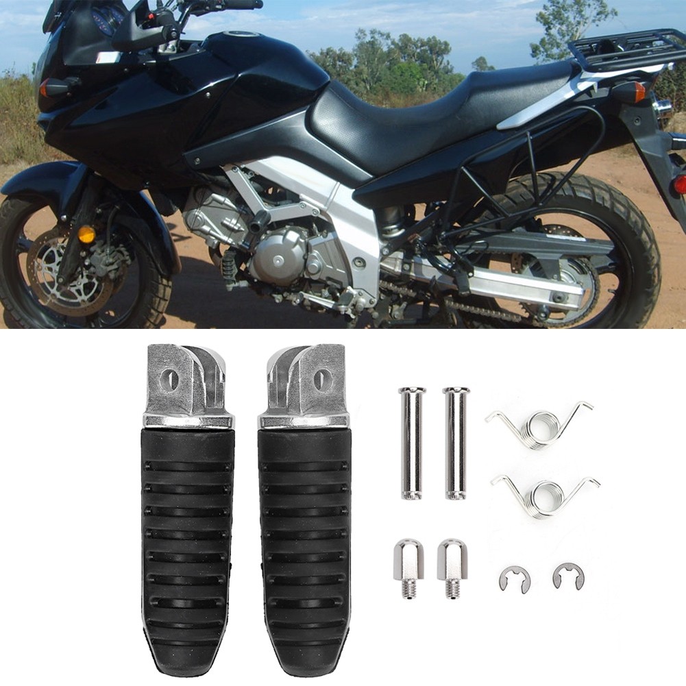 Aluminum Foot Pegs Black Fit With Car Long Service Life Aluminium Material NCBF