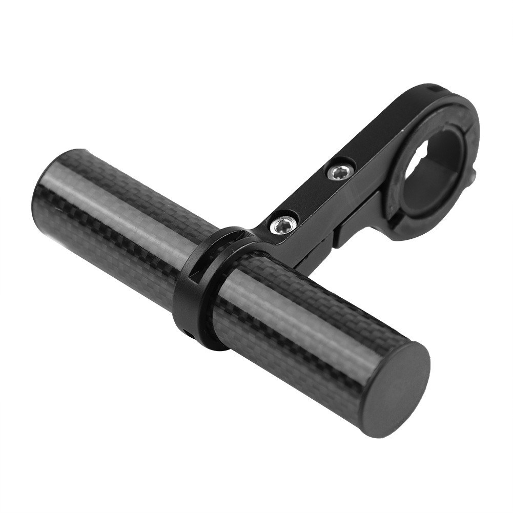 Bicycle Extension Frame Handlebars Accessory For Bike Lamp/Phone Holder (Black