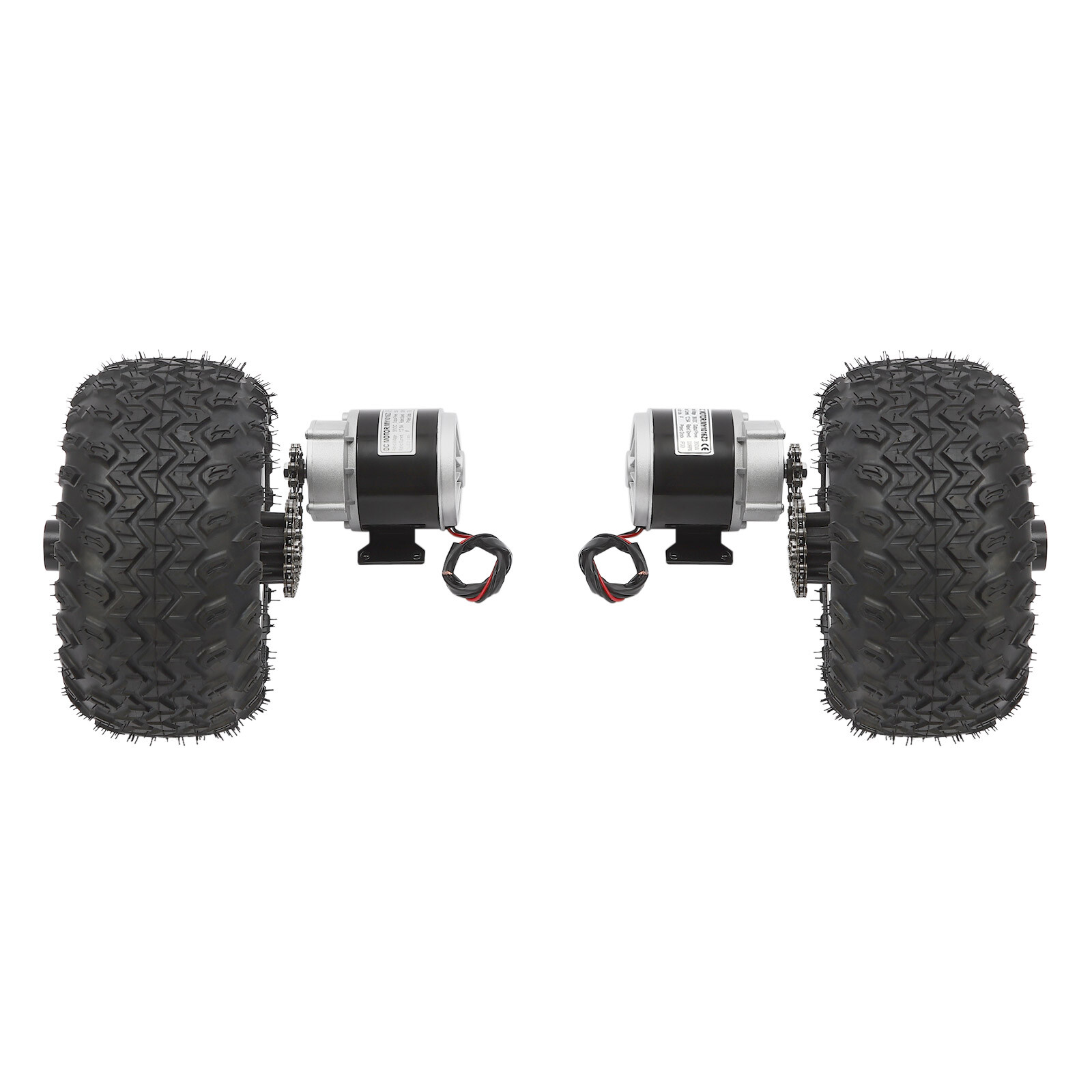 10″ Complet Motor Conversion Kit 36V 350W Double Wheel for Electric Cart Scooter